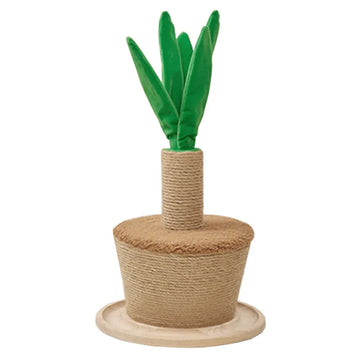 Indoor Cat Scratching Post with Plant Inspired Design