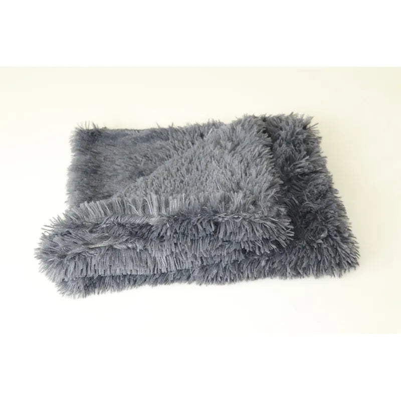 Double Layer Plush Pet Blanket for Cats and Dogs