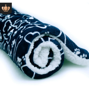 Soft Printed Fleece Pet Blanket Mat for Cats and Dogs