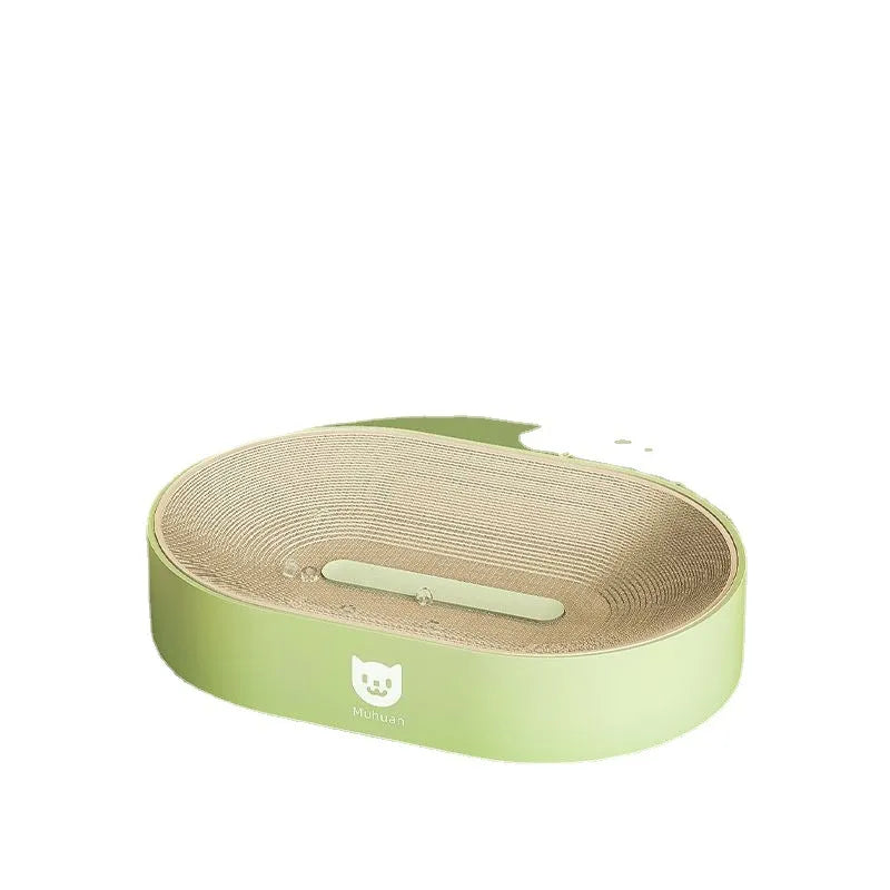 Oval Corrugated Cardboard Cat Scratch Pad for Cats