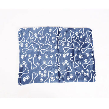 Thick Printed Fleece Pet Blanket Mat for Cats and Dogs