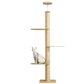 Wooden Cat Climbing Tower for Indoor Cats